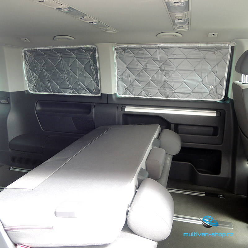VW T5/T6/T6.1 termoclony 4-dílný set pro zadní prostor, bez plast. obložení, LONG
