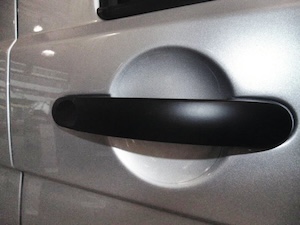 Transparentní ochranná fólie pod kliku dveří VW T5/T6, sada 4 kusů