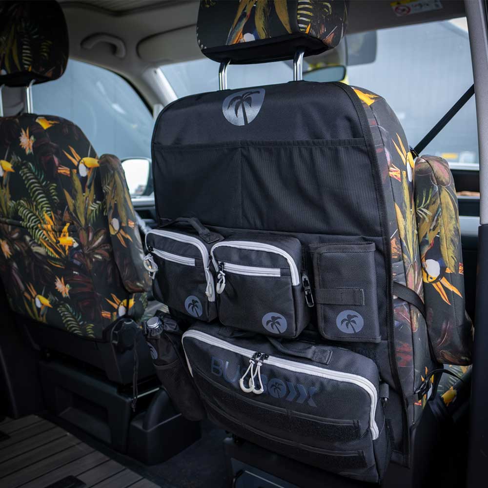 Kapsář na přední sedadlo pro VW T5/T6/T6.1 s odnímatelnými kapsami