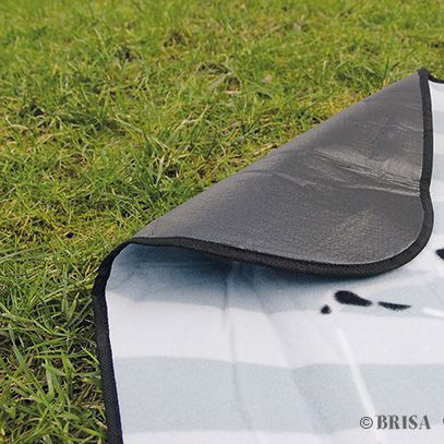 Deka pikniková VW T1 Bulli Bus 200x150 cm s taškou ČERVENÁ