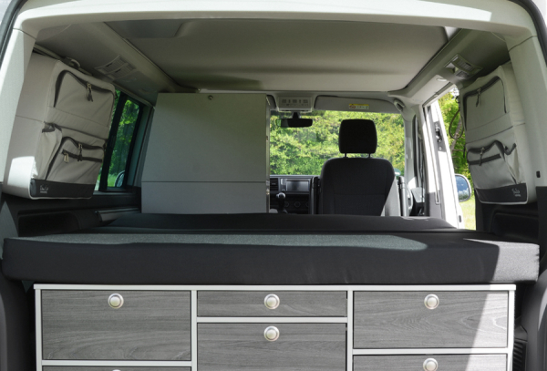 Okenní box VanEssa pro VW T5/T6/T6.1 světle šedý, 1 pár