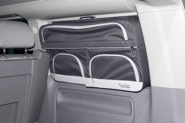 Okenní box VanEssa pro VW T5/T6/T6.1 California 2-lavice, tmavě šedý, 1 kus