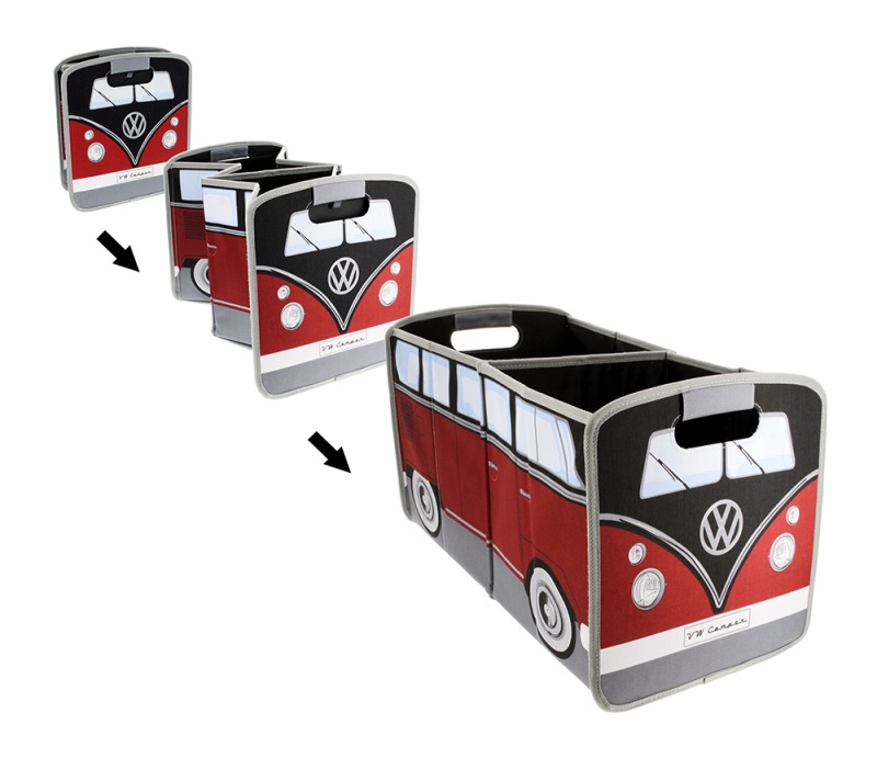 VW T1 Bulli Bus Faltbox – skládací box ČERVENOČERNÝ