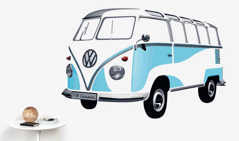 VW T1 Bulli Bus nástěnné tetování 180 x 120 cm