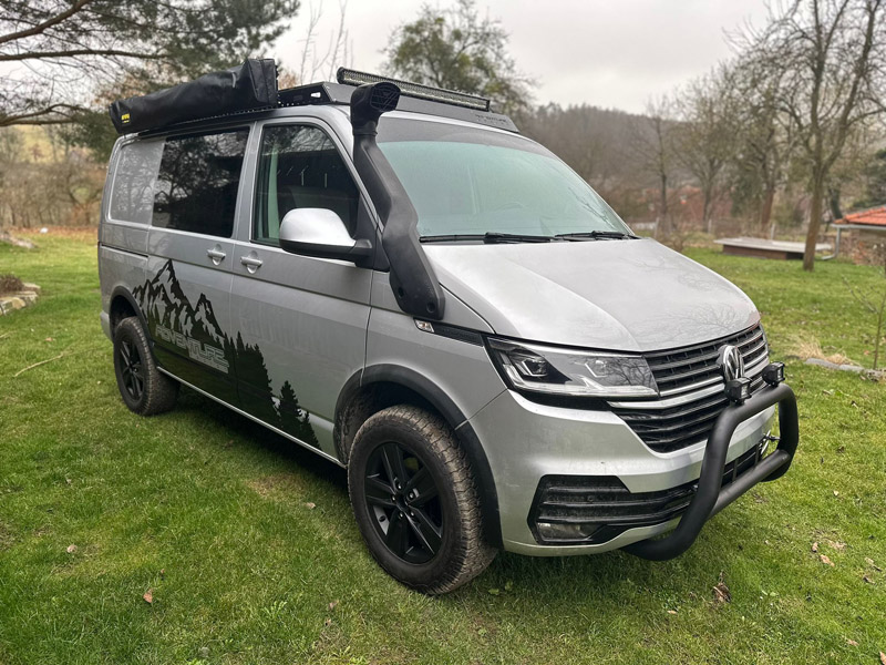 Expediční střešní nosič pro Volkswagen T5/T6/T6.1 Transporter/Multivan/California LONG
