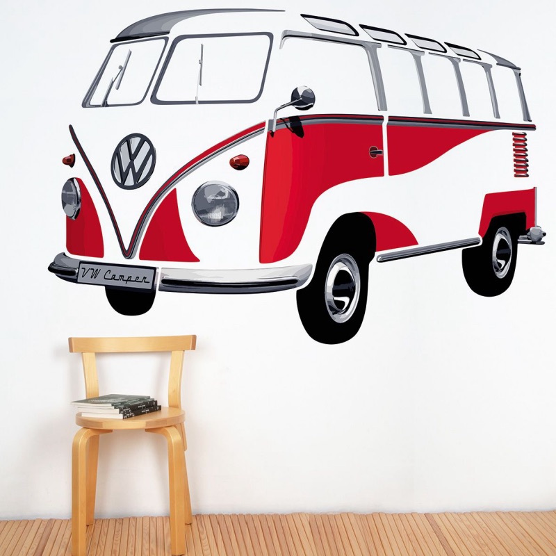VW T1 Bulli Bus nástěnné tetování 180 x 120 cm