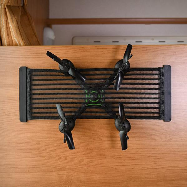 Napínací úložná síť KIIPIT tmavě šedá výšky 130 mm