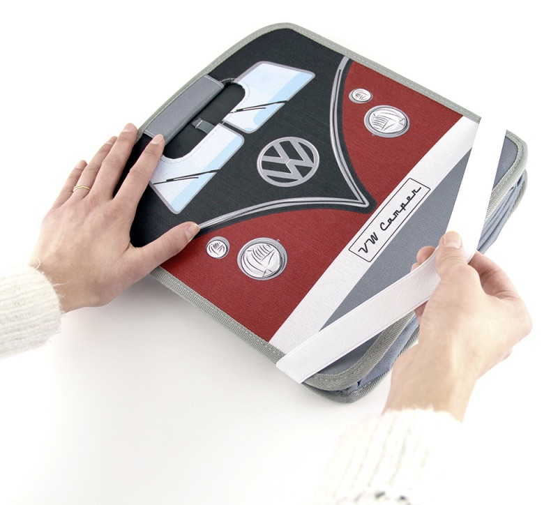 VW T1 Bulli Bus Faltbox – skládací box ČERVENOČERNÝ