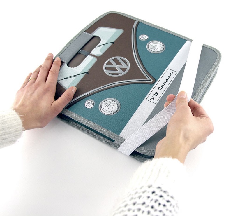 VW T1 Bulli Bus Faltbox – skládací box MODROHNĚDÝ
