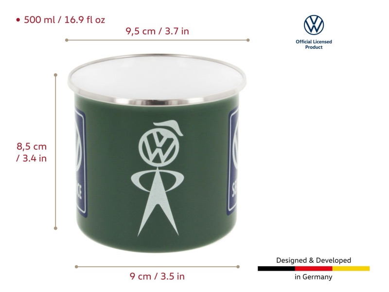 Hrnek smaltovaný VW Service 500 ml
