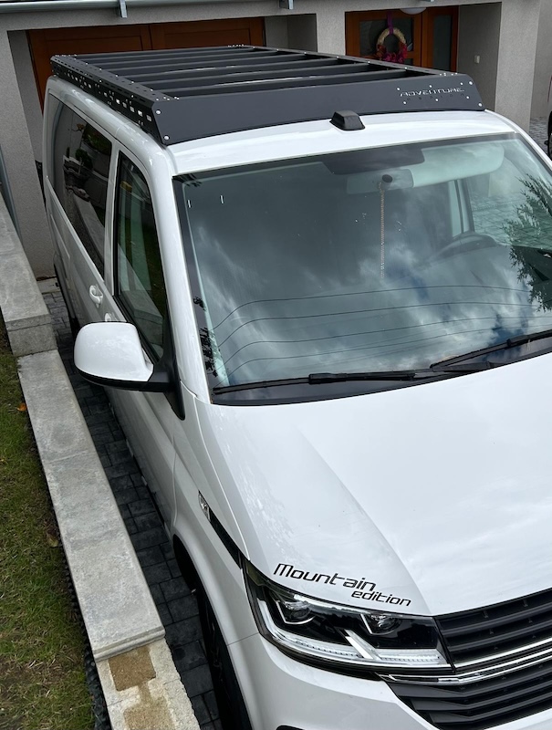 Expediční střešní nosič pro Volkswagen T5/T6/T6.1 Transporter/Multivan/California LONG