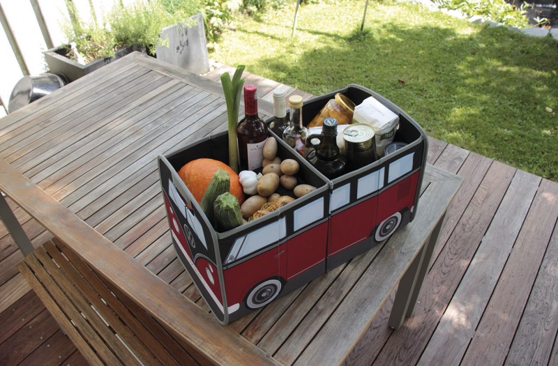 VW T1 Bulli Bus Faltbox – skládací box ČERVENOČERNÝ
