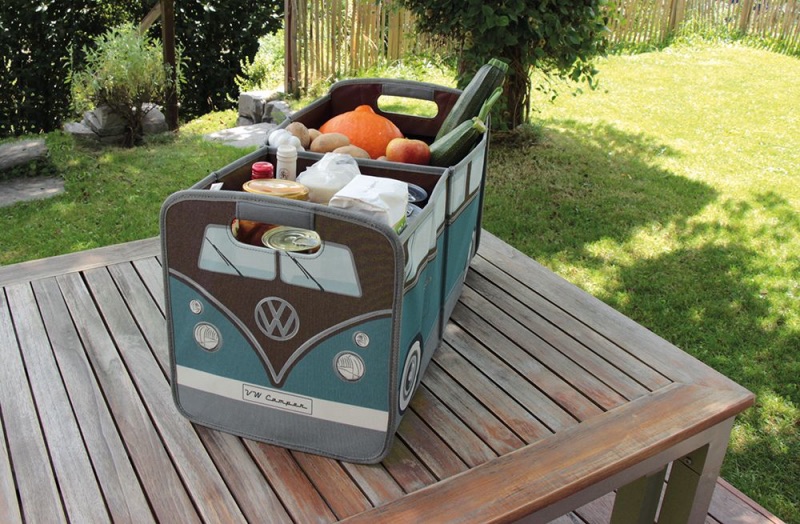 VW T1 Bulli Bus Faltbox – skládací box MODROHNĚDÝ